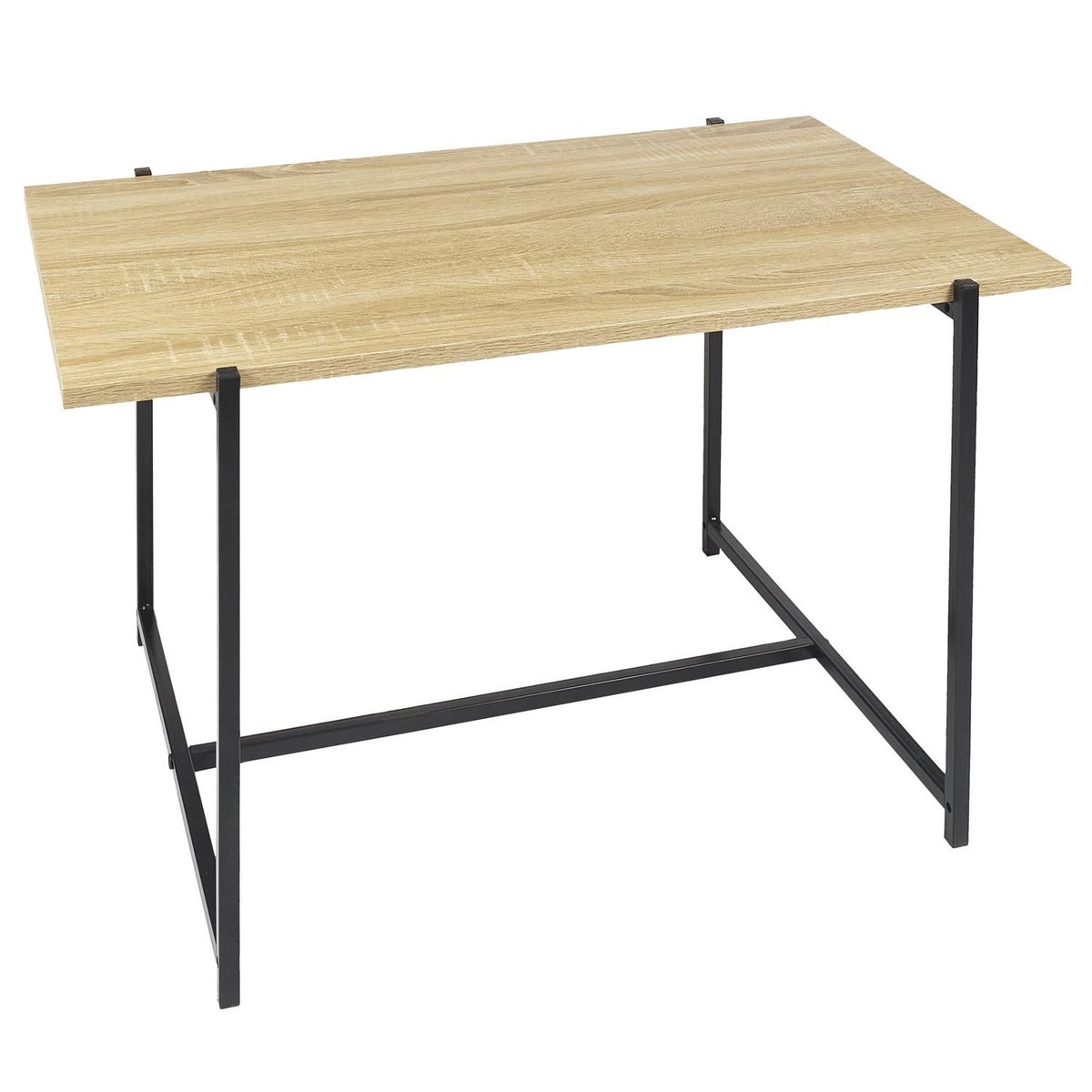 Table basse en bois et métal KALO marron, THE HOME DECO FACTORY