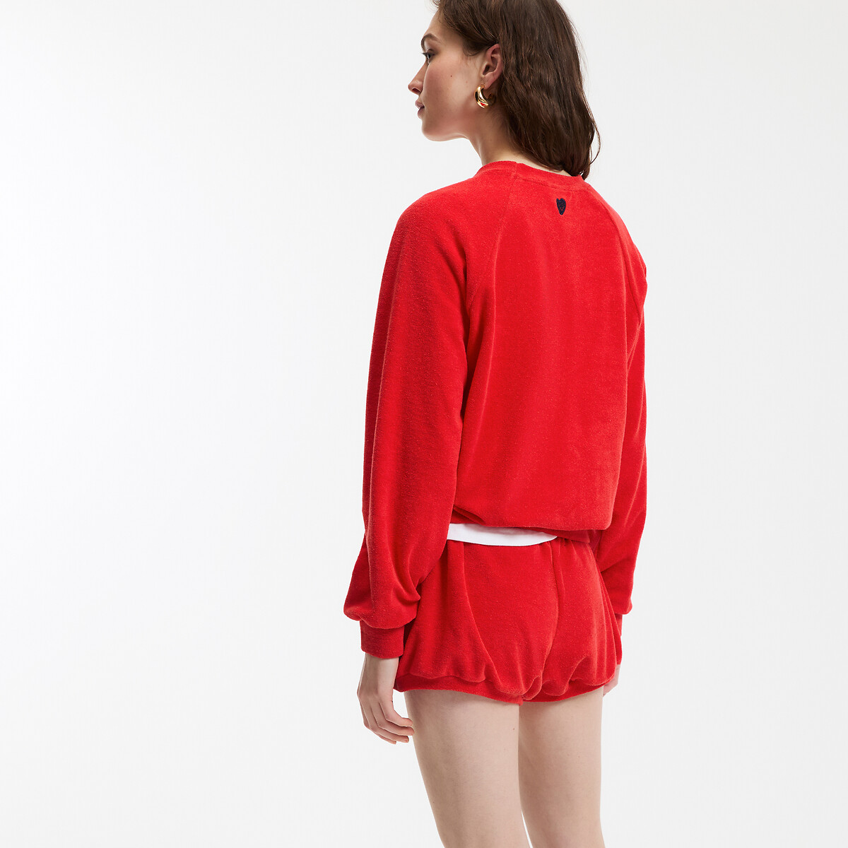 Elasticated Waist Shorts red, LA REDOUTE COLLECTIONS