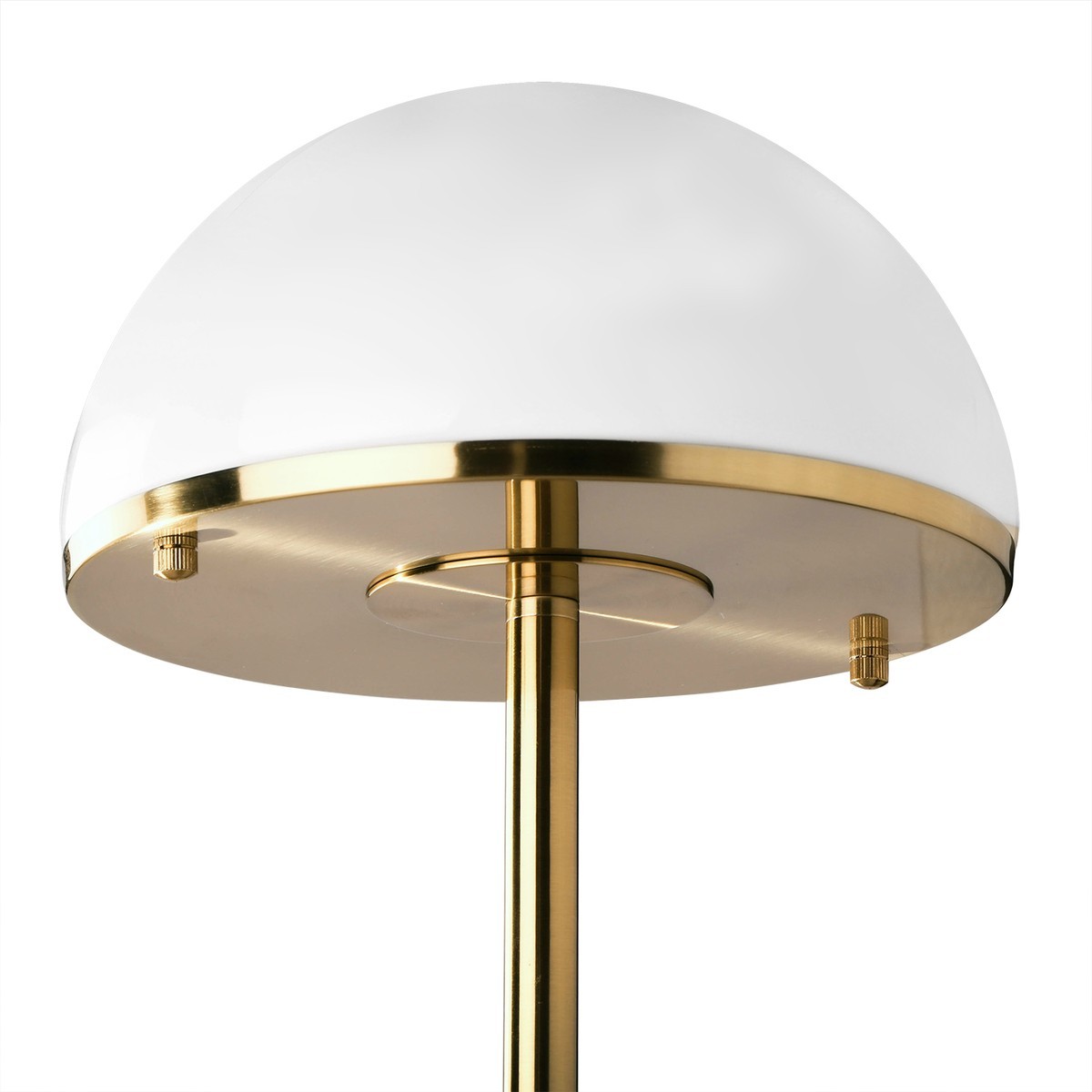 Lampe de table en laiton et verre - COUPOLE beige, SIGNATURE