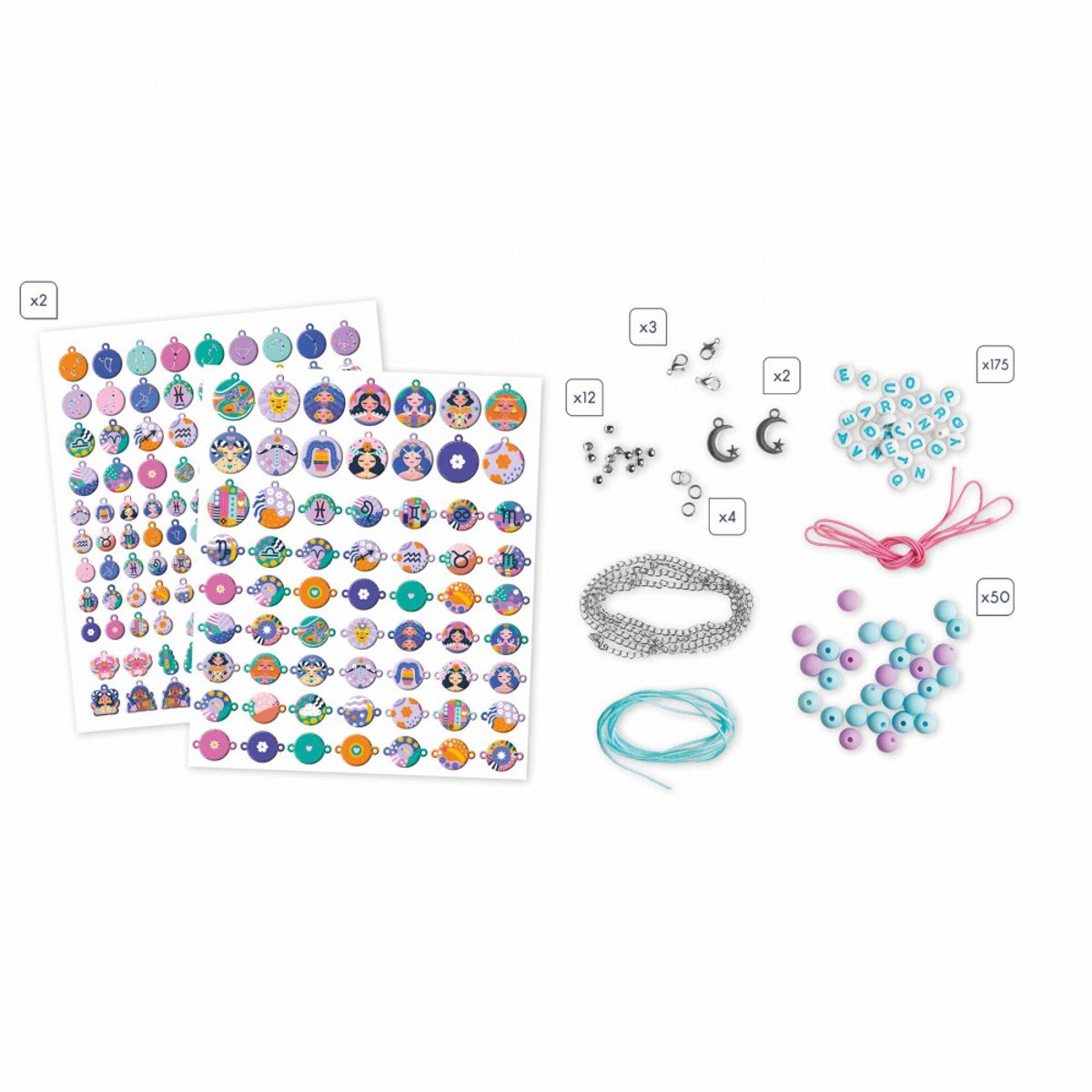 14 Bijoux Astro A Creer multicolore, JANOD