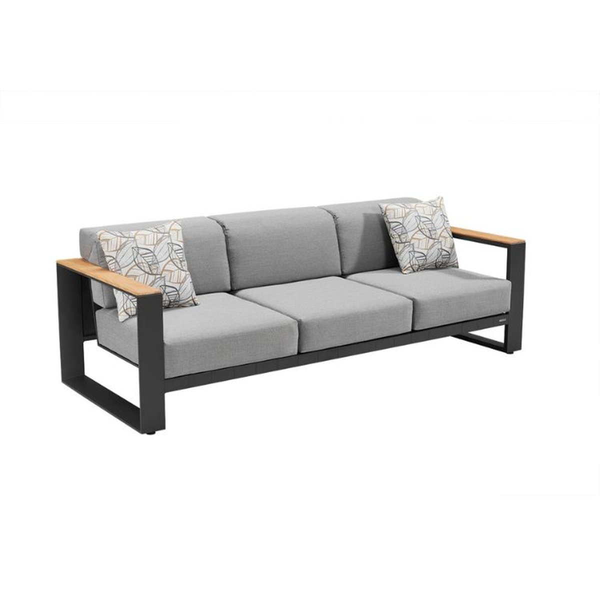 Canapé de jardin en aluminium, SOFY gris anthracite, AU JARDIN DE CHLOÉ