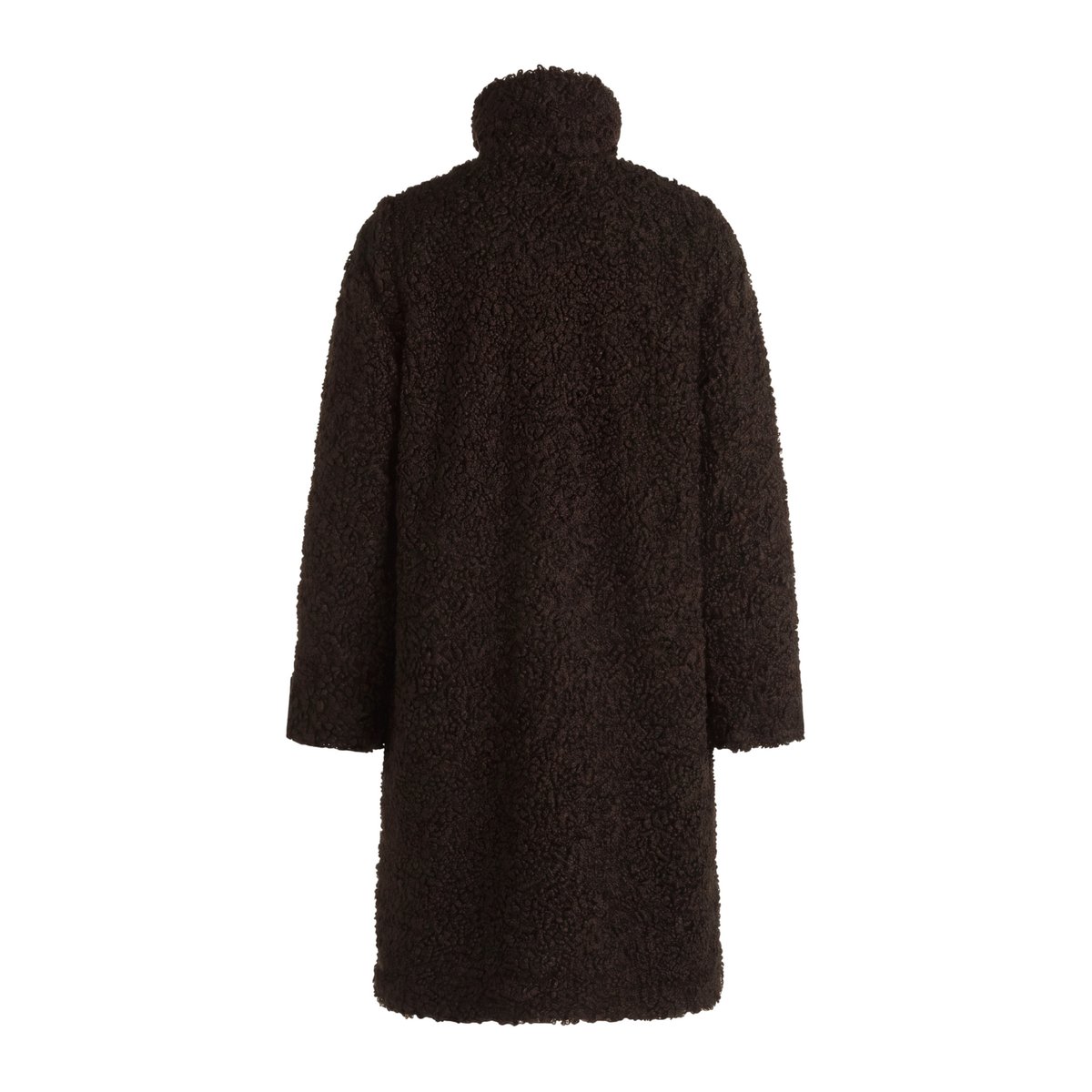 Manteau d'hiver à col droit chocolate plum, ZERO