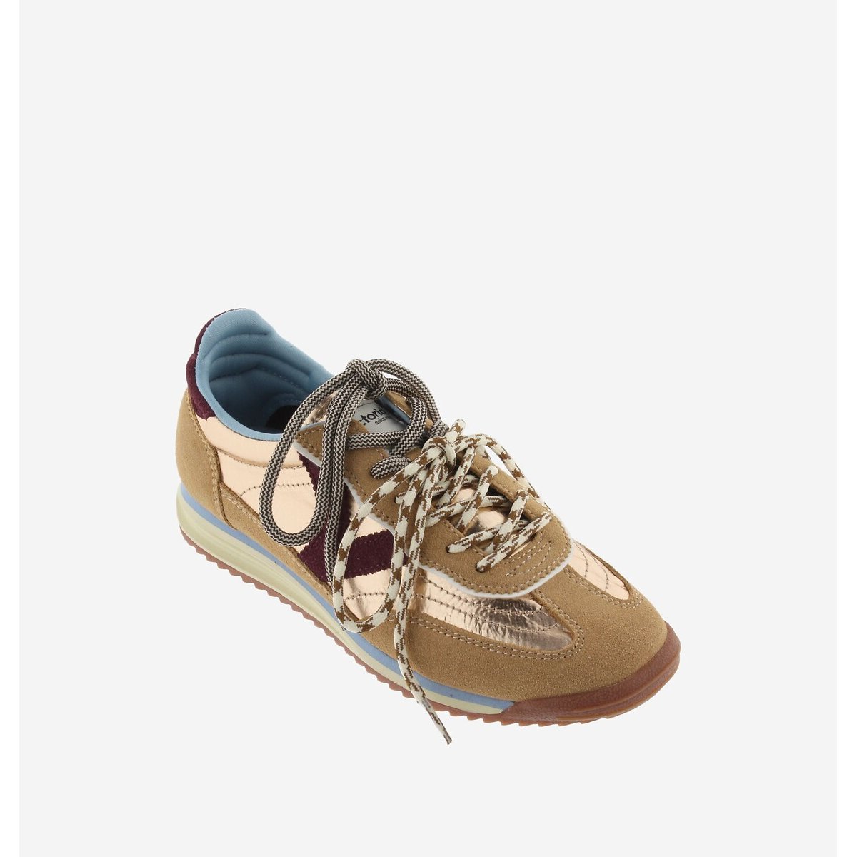 Baskets SATURNO SERRAJE & NYLON camel, VICTORIA