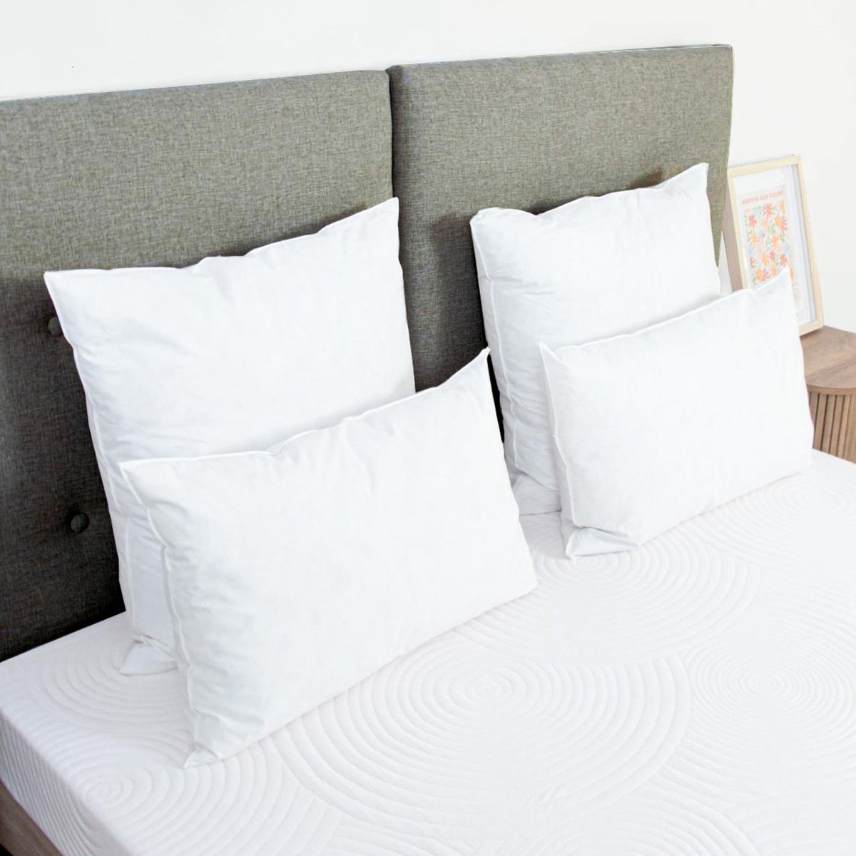 Oreiller Chambord 40x60 cm Duvet & Plumes blanc, BELLECOUR