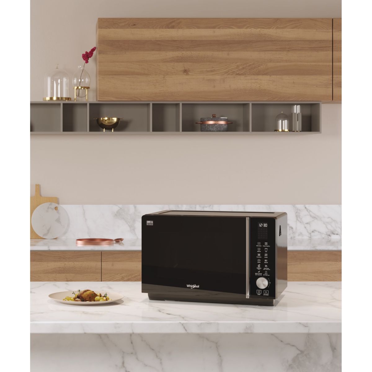 Micro ondes combiné MWF259B couleur unique, WHIRLPOOL
