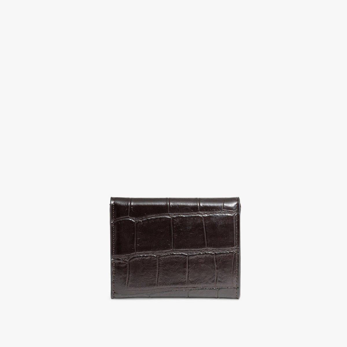 Portefeuille YVONNE porte cartes marron fonce, BOCAGE