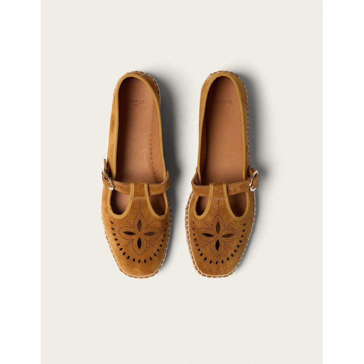 Espadrilles DINA suède ambre, ODAJE