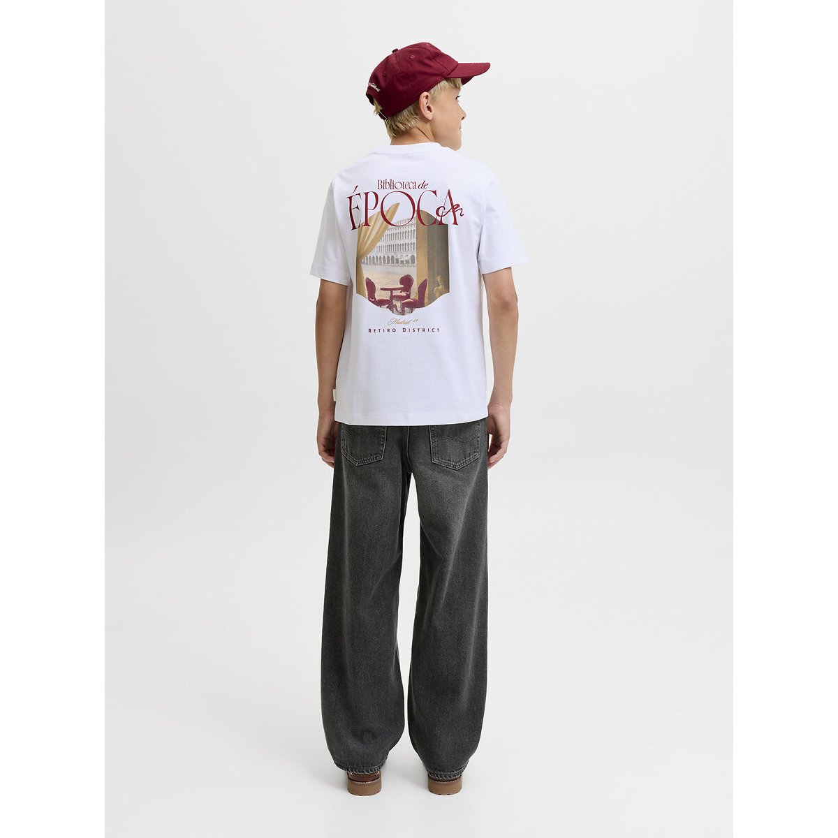 Jean coupe baggy, ALEX denim noir, JACK & JONES JUNIOR