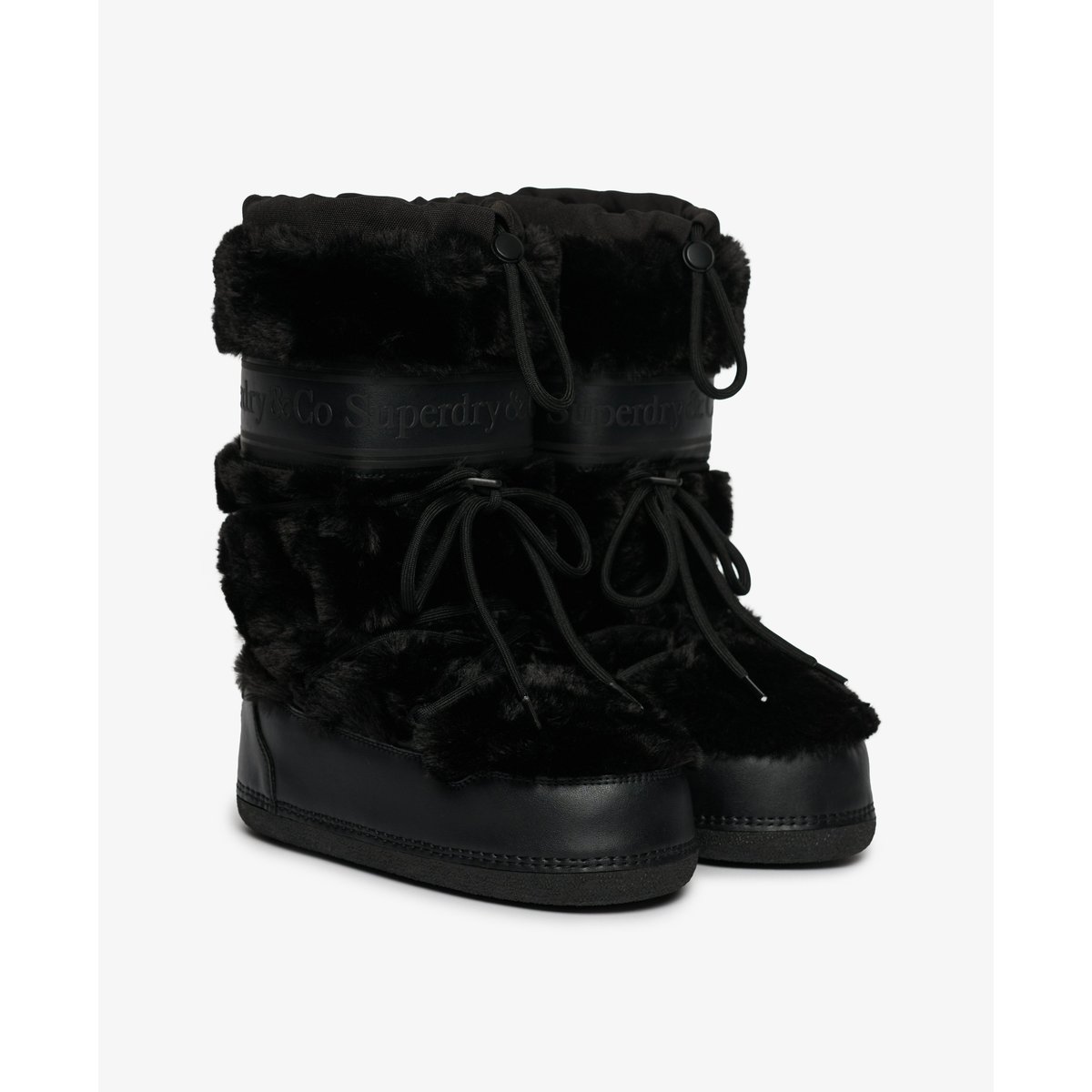 Bottes de Neige Borg Coupe Classique noir/noir, SUPERDRY