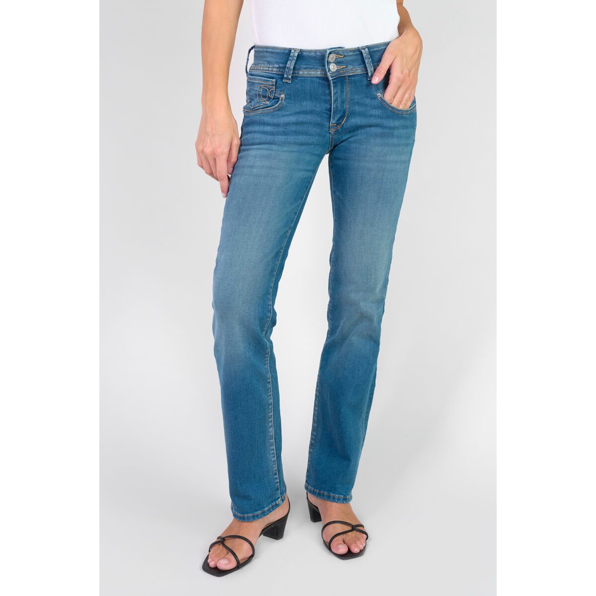 Jeans bootcut 2002, longueur 34 blue, LE TEMPS DES CERISES