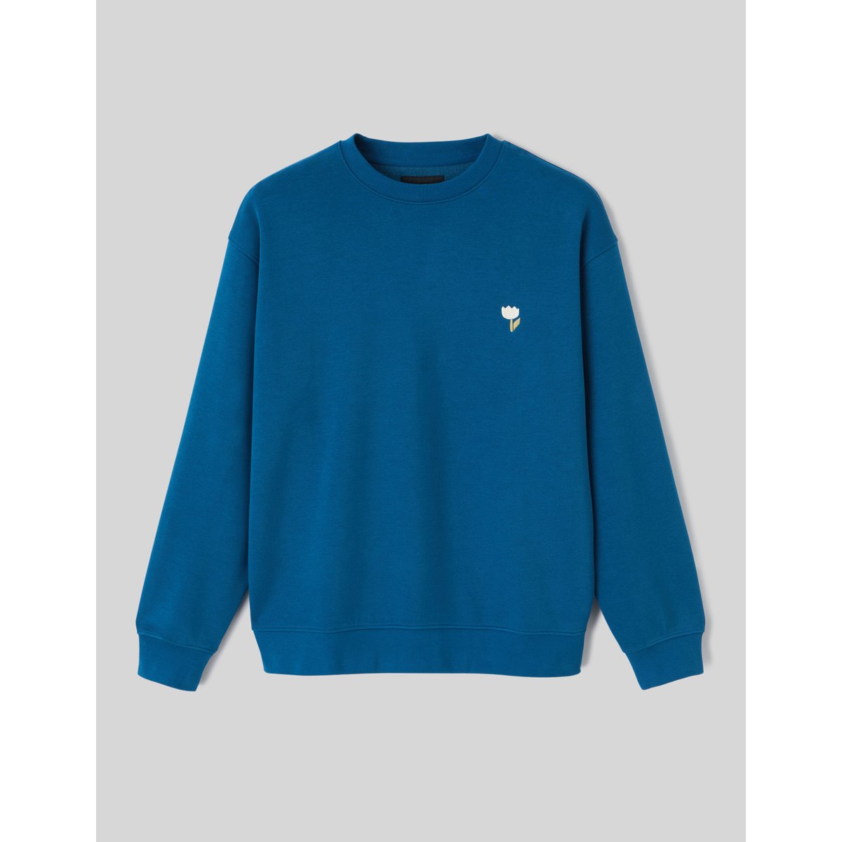 Sweat broderie poitrine bleu foncé, BZB