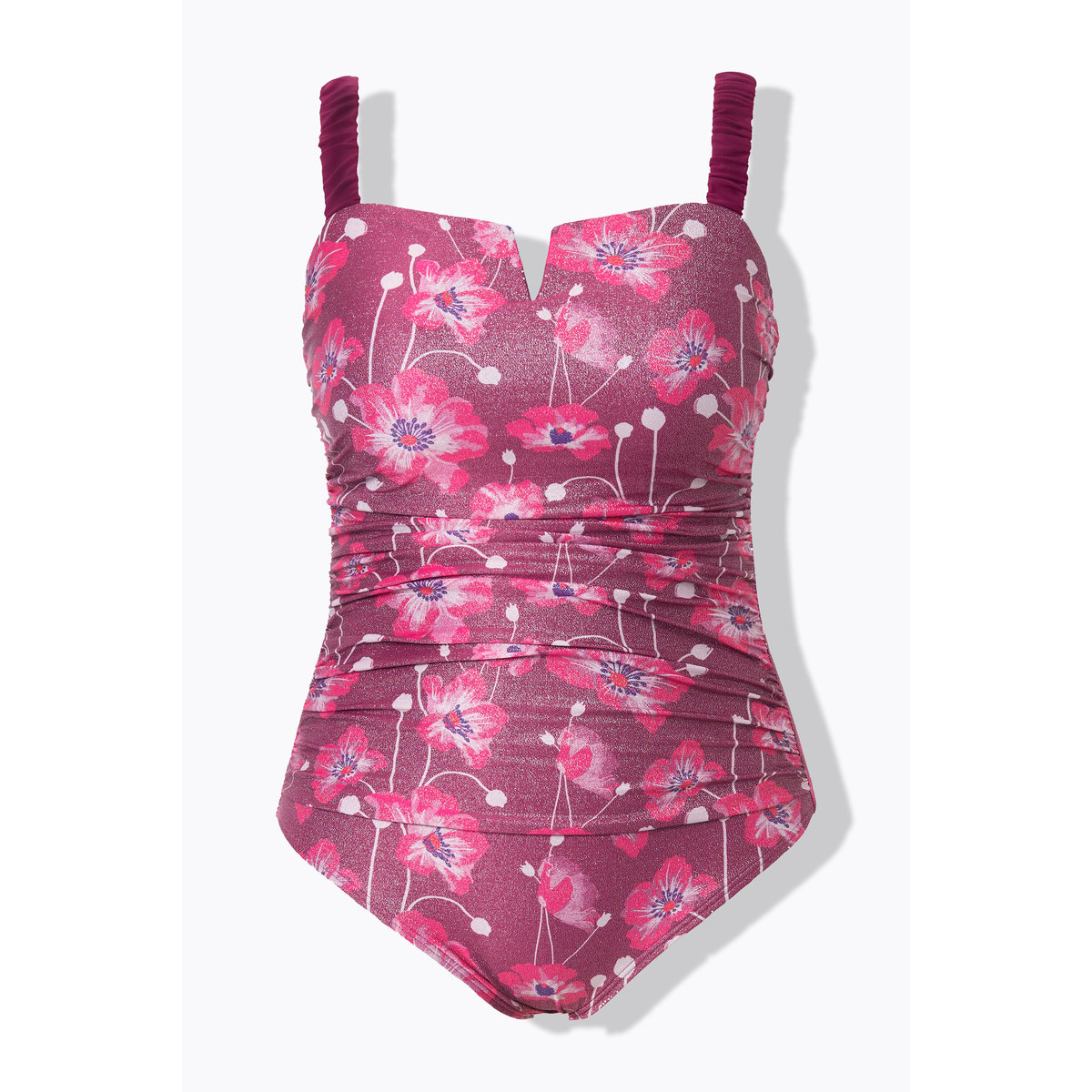 Maillot de bain à bonnets souples violet, ULLA POPKEN