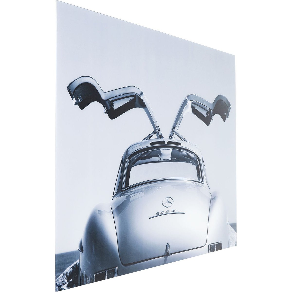 Tableau en verre voiture de collection gris, KARE DESIGN