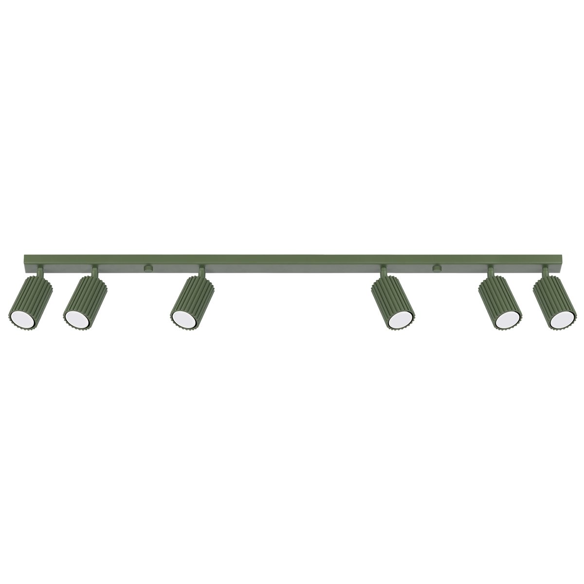 Plafonnier Aluminium Vert Olive GU10 6 Karbon vert, EDEN