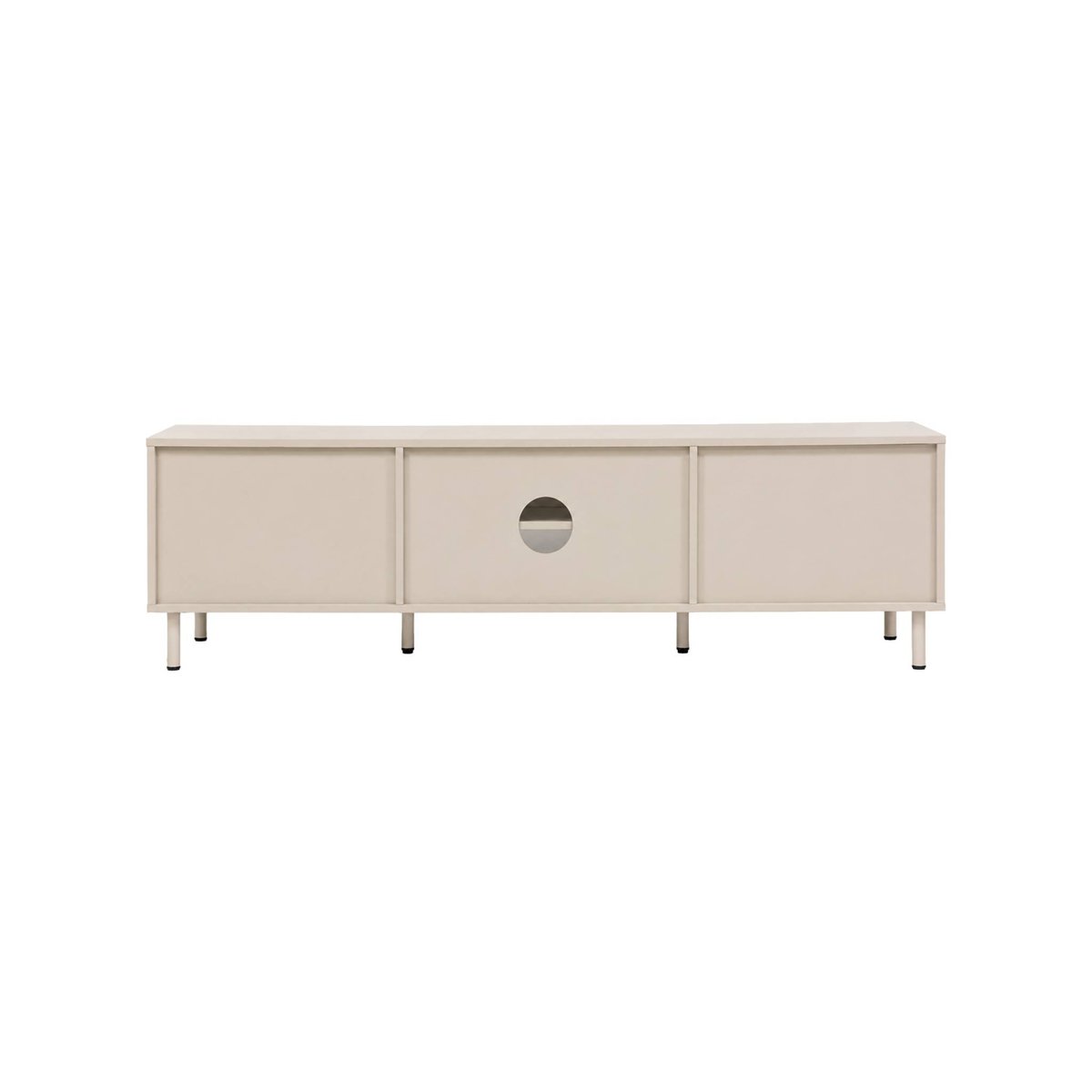 Meuble TV décor bois et métal 160cm ELLIE beige, SWEEEK