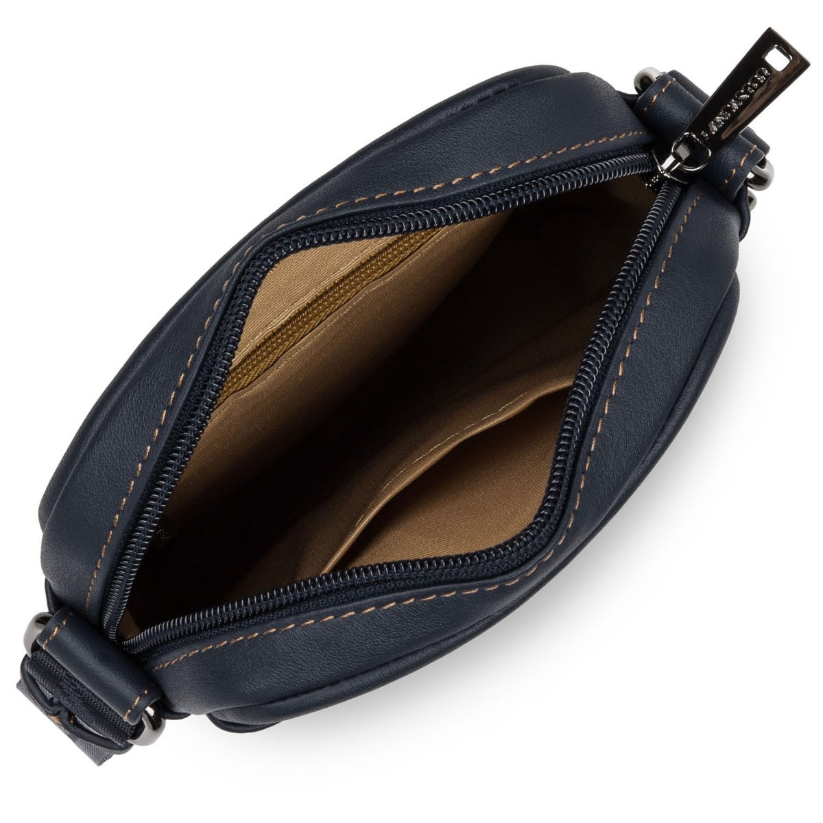 Mini sacoche SOFT VINTAGE HOMME bleu - fonce - camel, LANCASTER