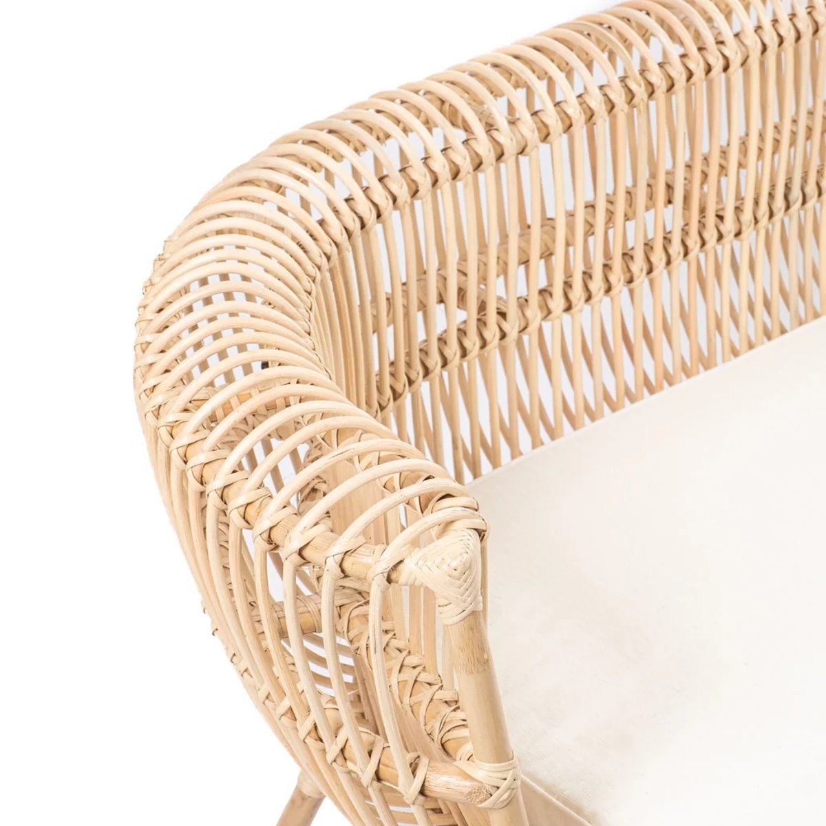Fauteuil en rotin avec coussin HAVANA naturel, HYDILE