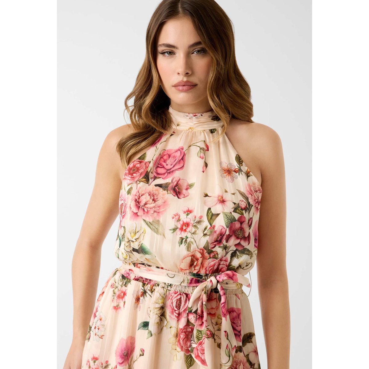 Robe Mini Imprimée rose floral, GUESS