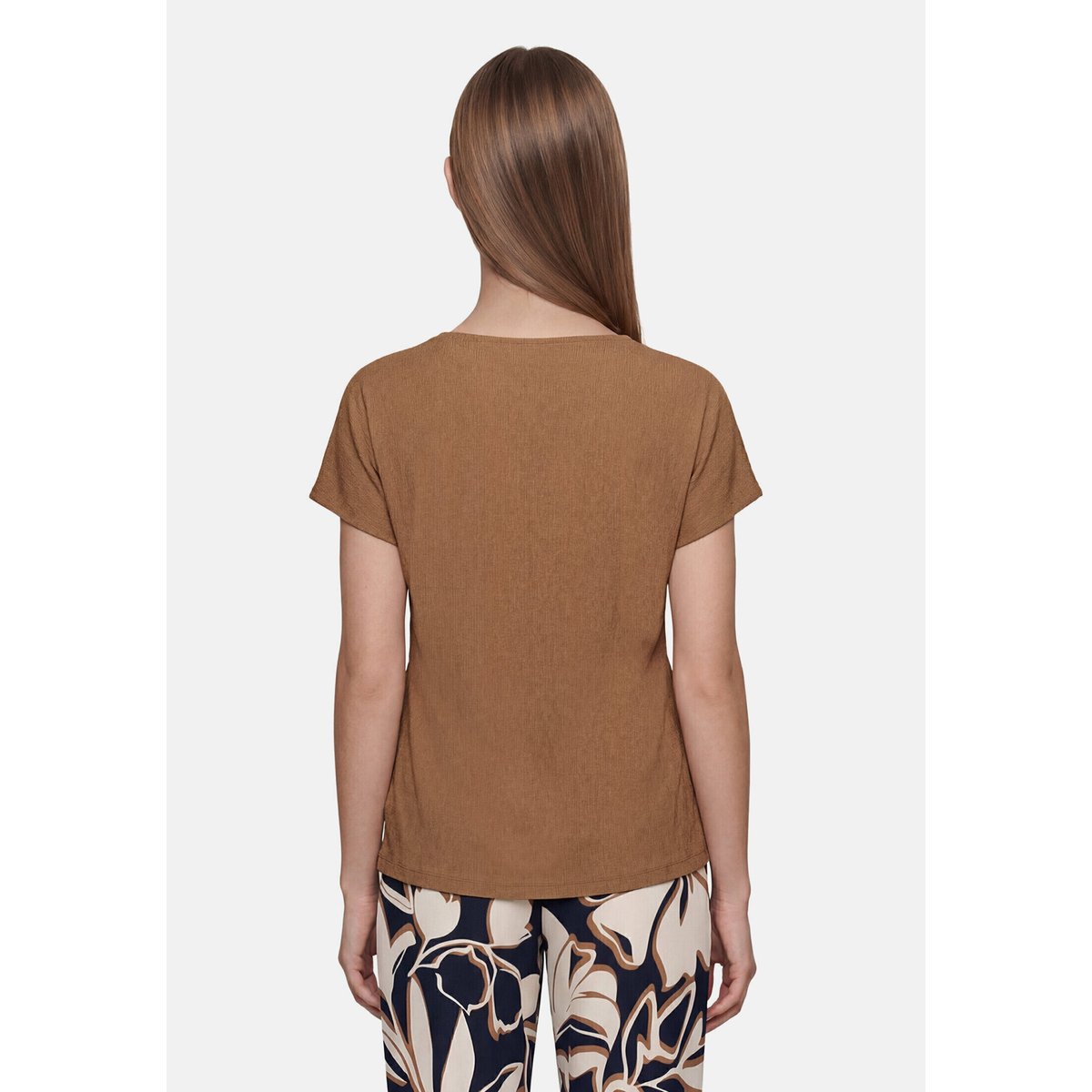 T-Shirt avec structure avec structure classic nougat, BETTY BARCLAY