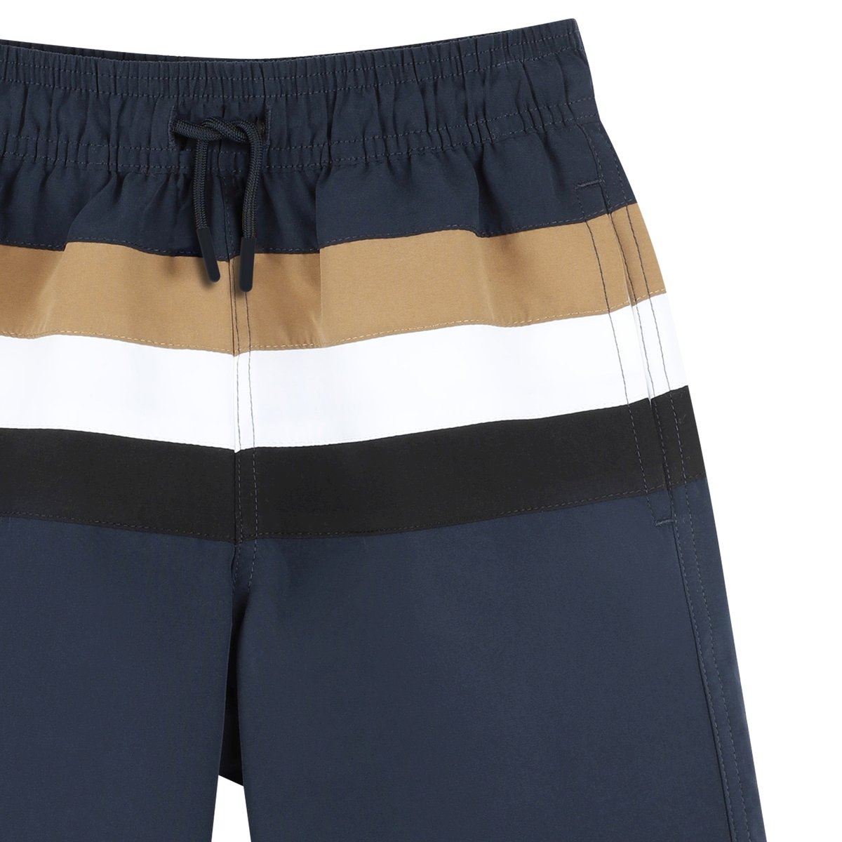 Maillot de bain rayé bleu cargo, BOSS KIDSWEAR