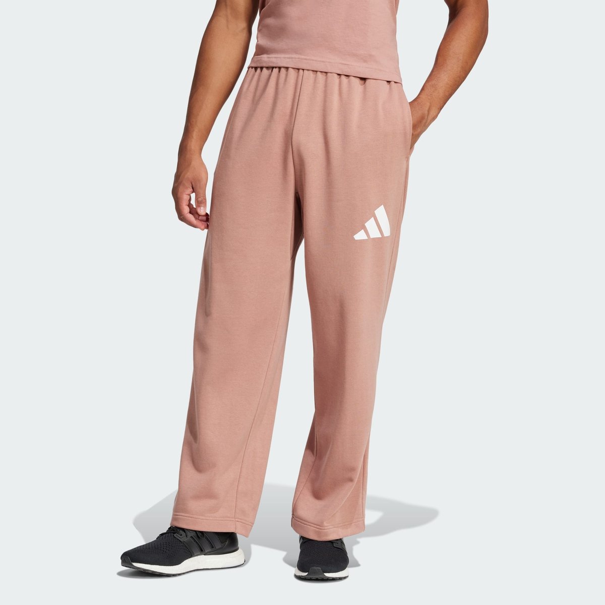 Pantalon de jogging cosy warm clay / white, ADIDAS SPORTSWEAR