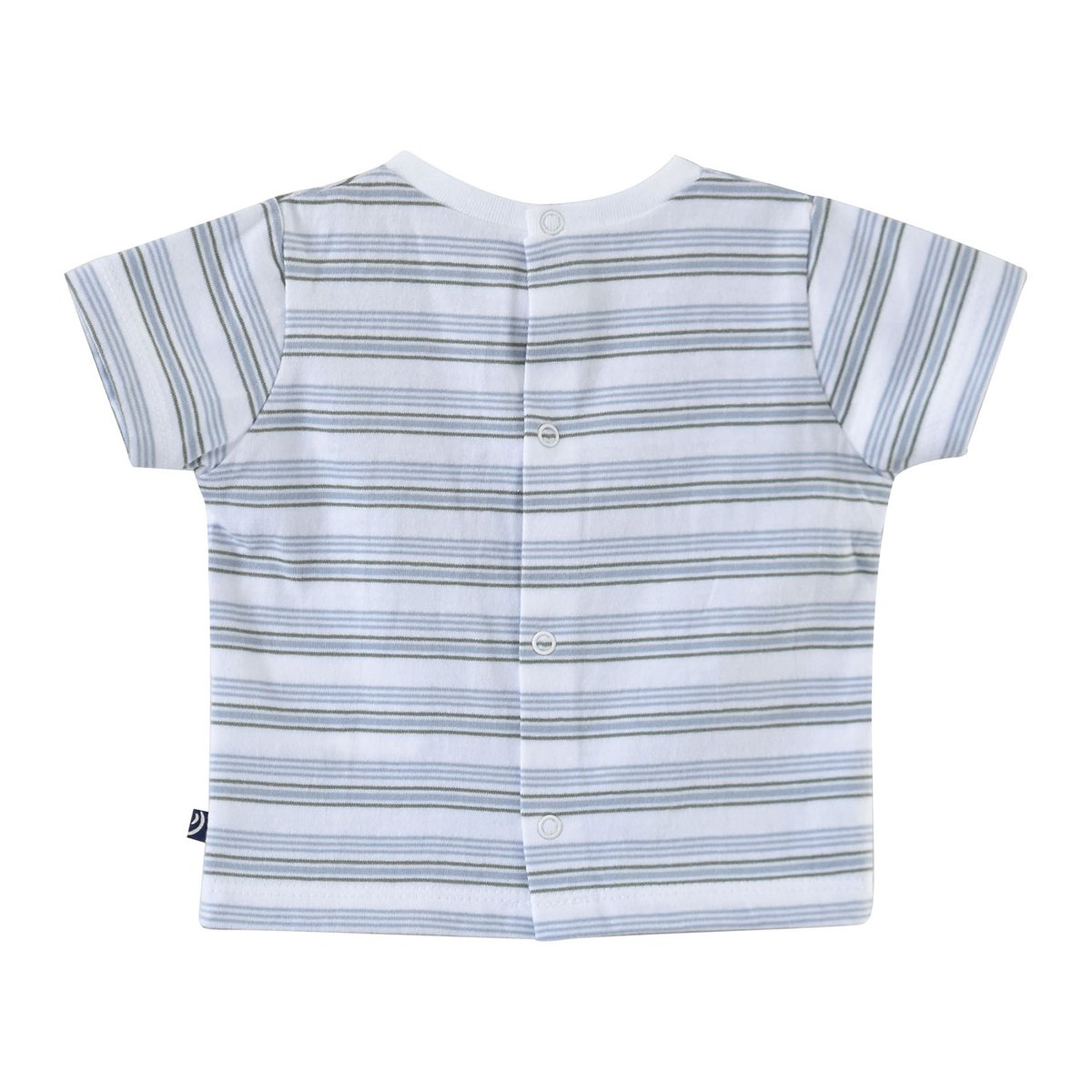 T shirt salopette bebe twill ethan vert, SUCRE D'ORGE