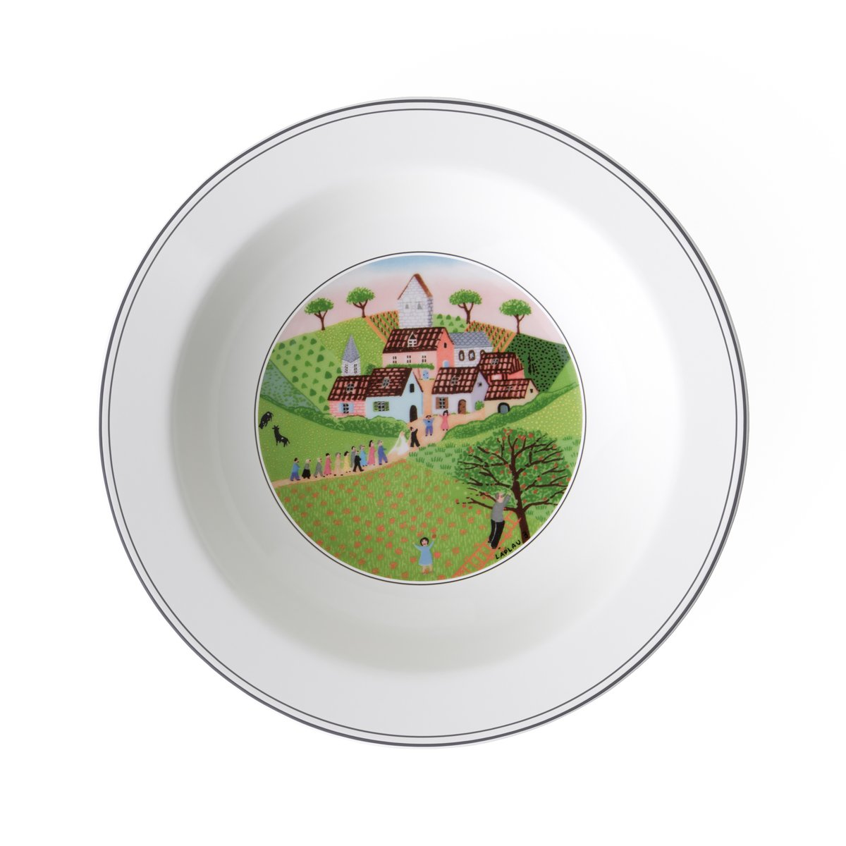 Assiette Calotte Mariage DESIGN NAIF multicolore, VILLEROY & BOCH