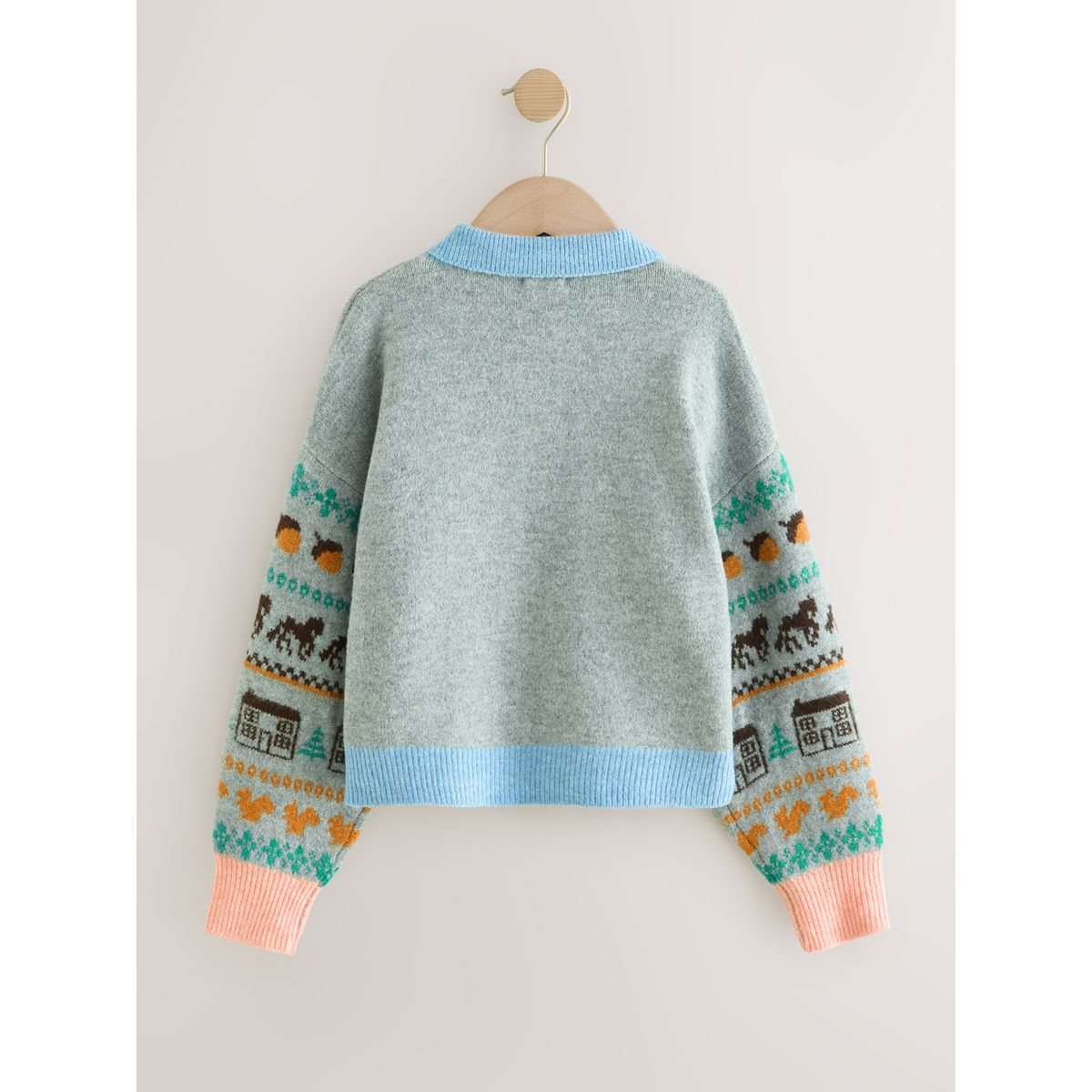 Cardigan à col cheval gris, NEXT