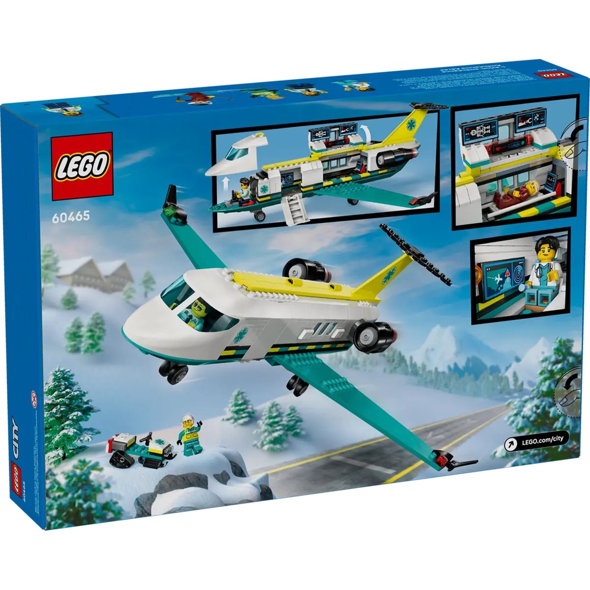 LEGO City - Ambulance de Secours Aérienne 60465 : Aventures de Sauvetage multicolore, LEGO