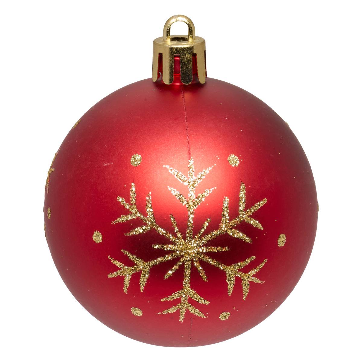Lot de 60 boules de Noël D'et RENA multicolore, ATMOSPHERA