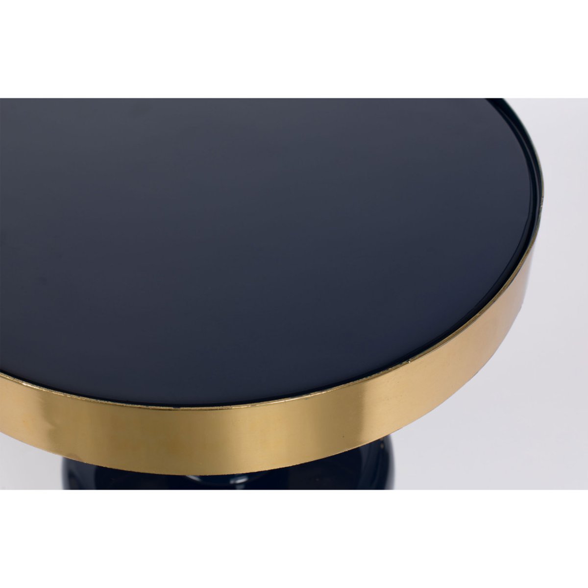 Table d'appoint ronde en métal ø36cm - GLAM bleu foncé, ZUIVER