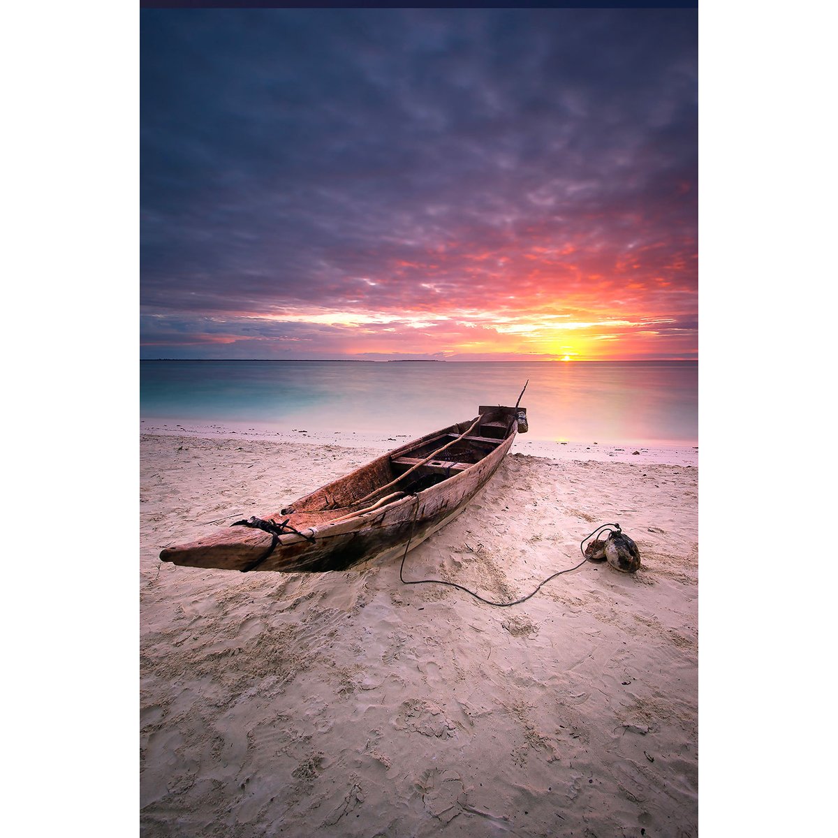 Tableau zanzibar sunset tableau alu dibond, HEXOA