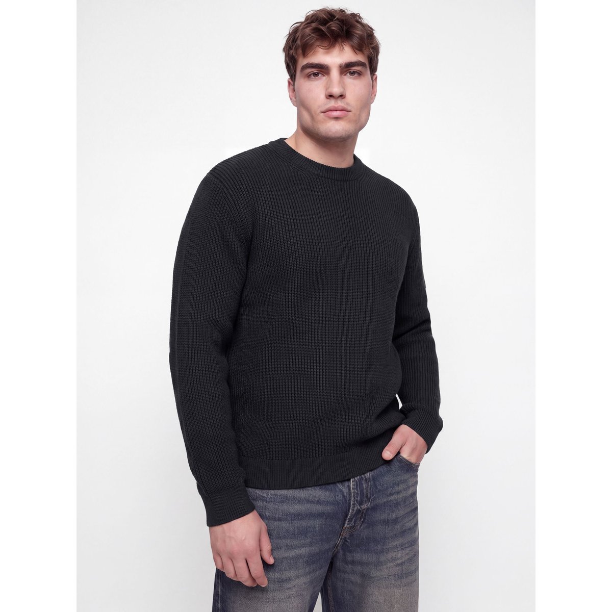 Pull En Maille noire - black, JACK & JONES