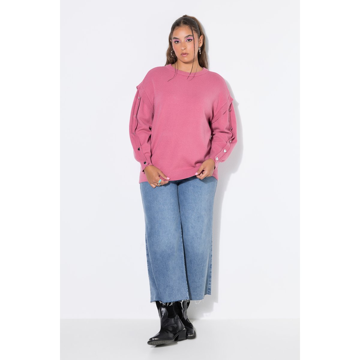 Pull, coupe oversize rose sombre, STUDIO UNTOLD