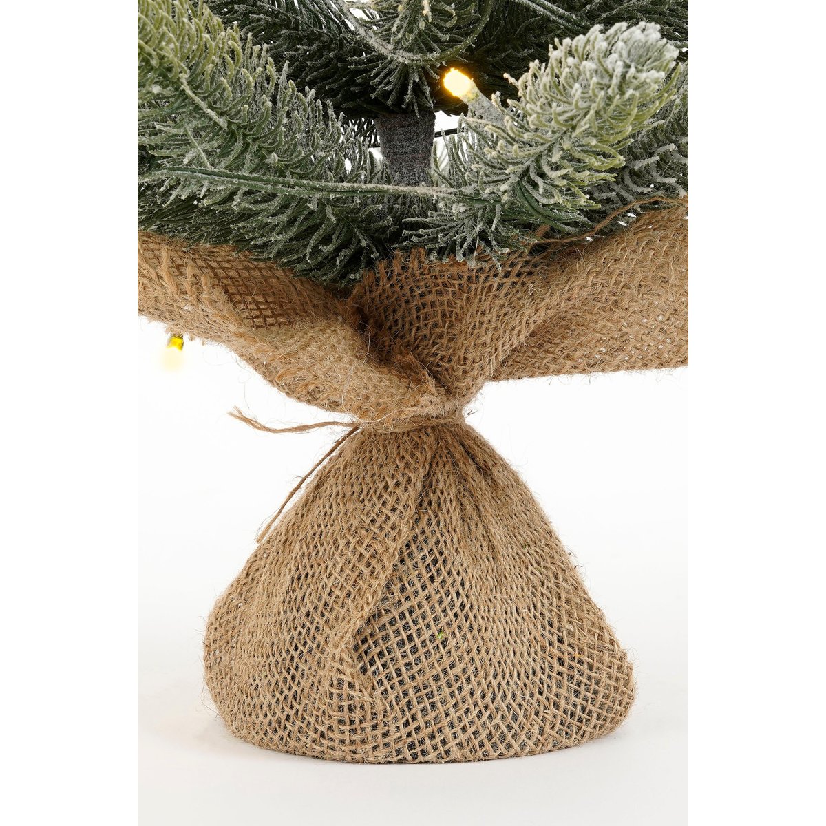 Sapin de Noël artificiel enneigé avec LED H60 cm NAGOYA vert, BLACK BOX TREES