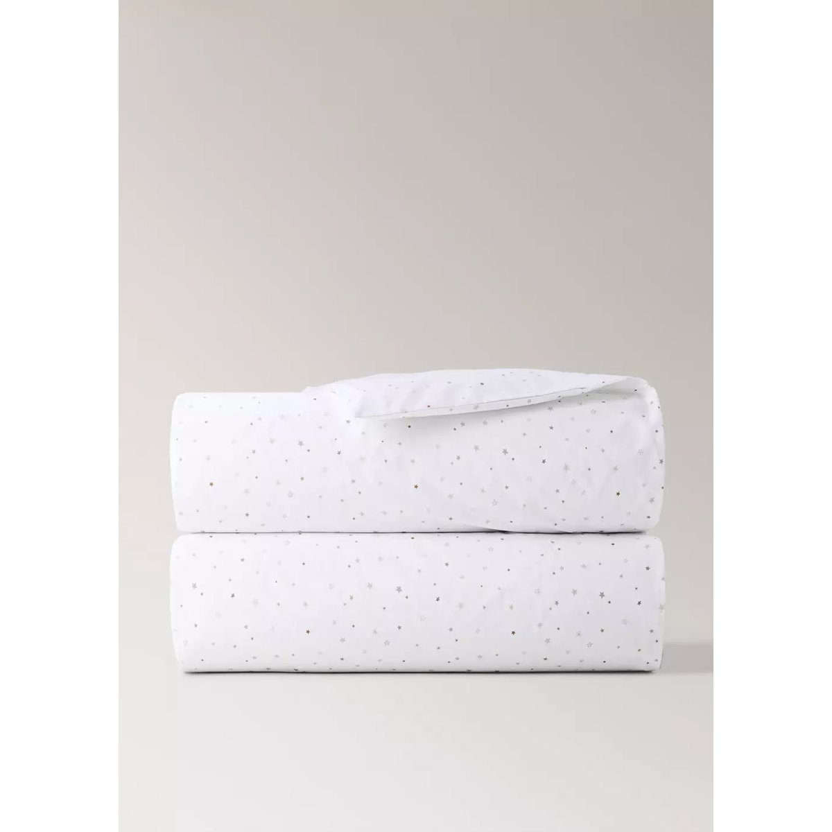 Housse de couette enfant 100 % coton étoiles Lit 90 cm sable, MANGO HOME