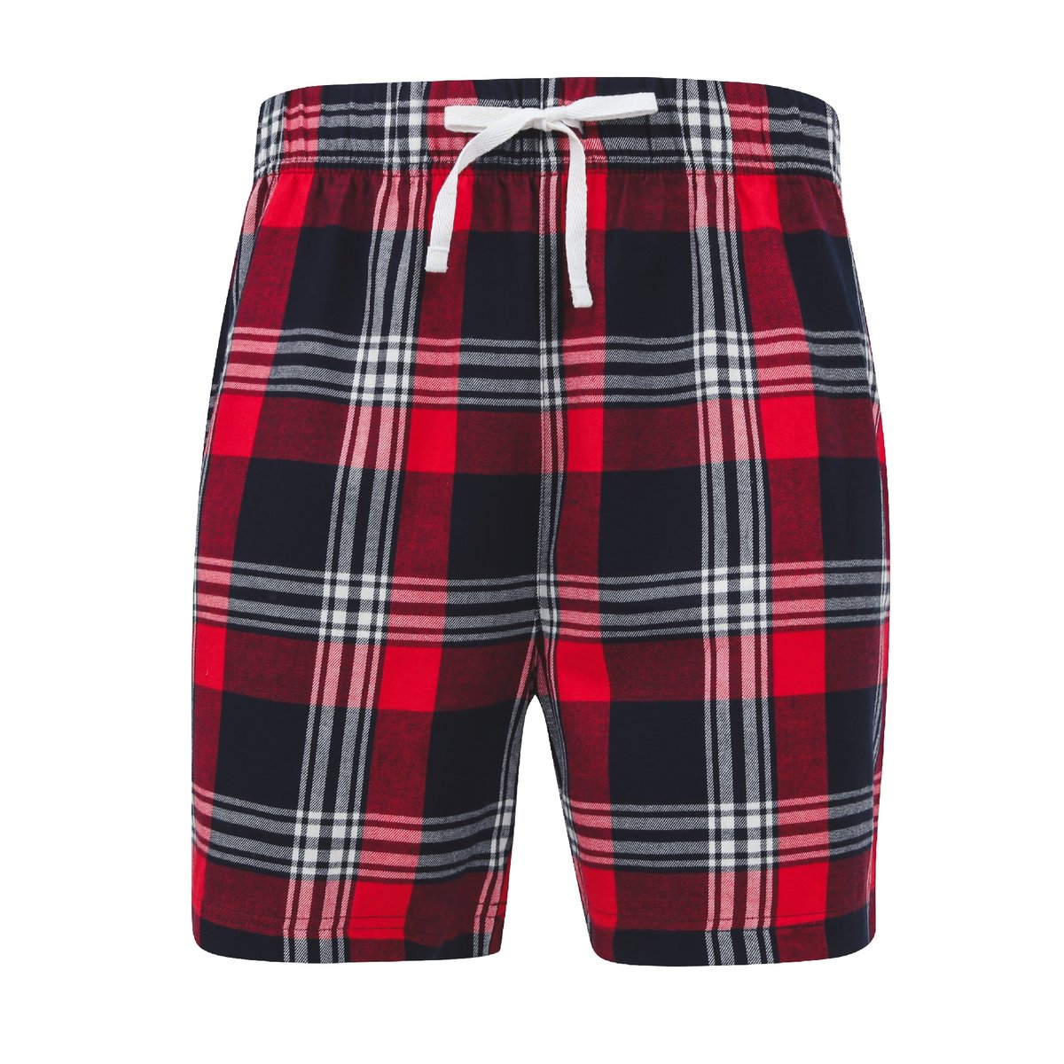 Short décontracté TARTAN rouge/bleu marine, SKINNI FIT