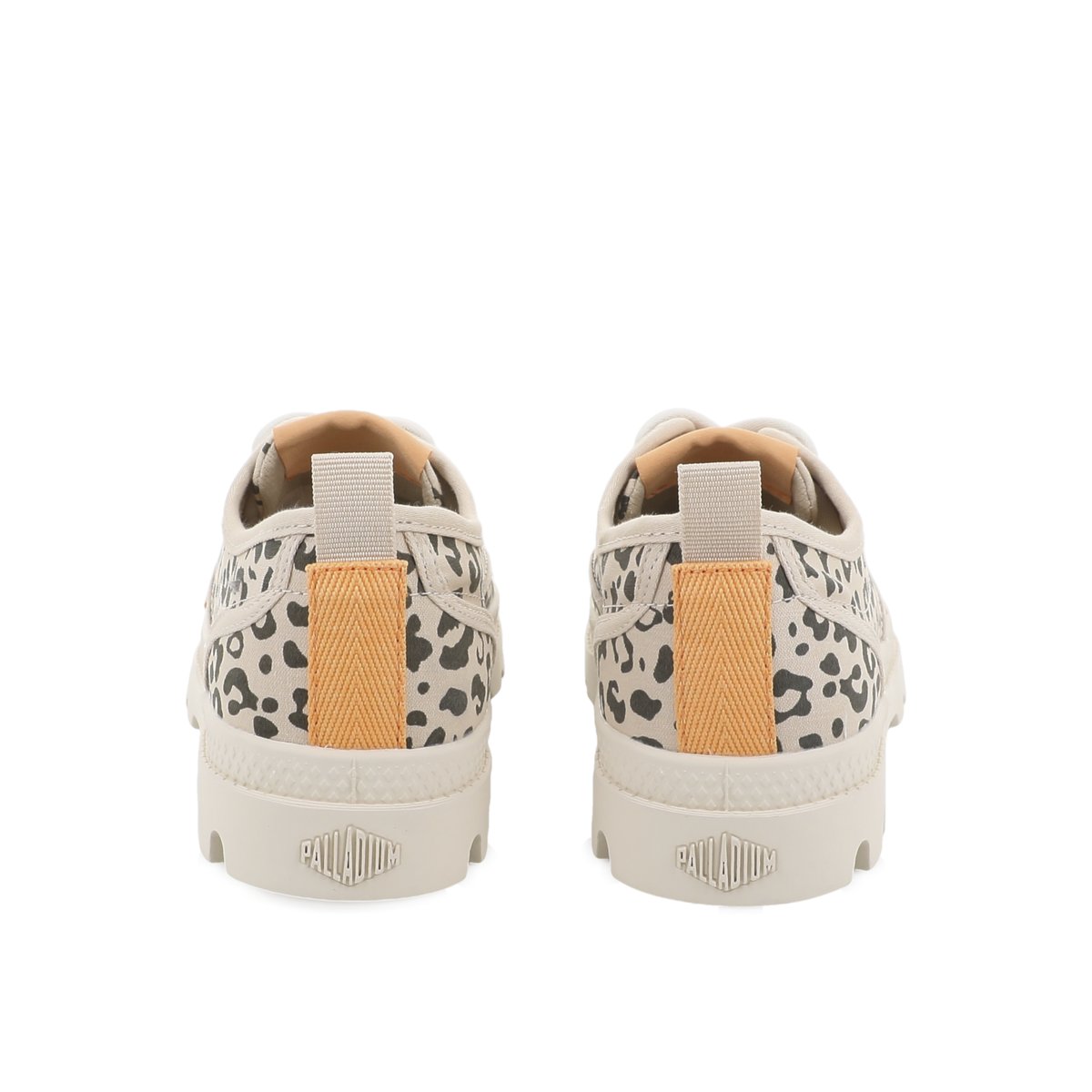 Baskets basses en coton PAMPA OX WILD beige-tropisand/ brown leopard, PALLADIUM