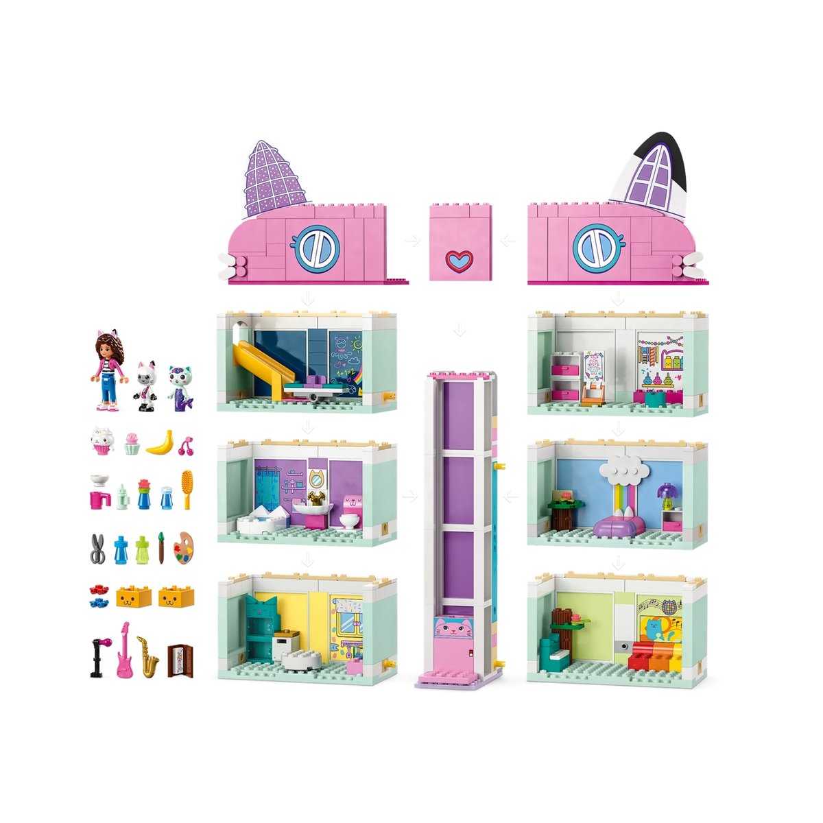 LEGO Gabby's Dollhouse - La maison magique de Gabby - 10788 multicolore, LEGO