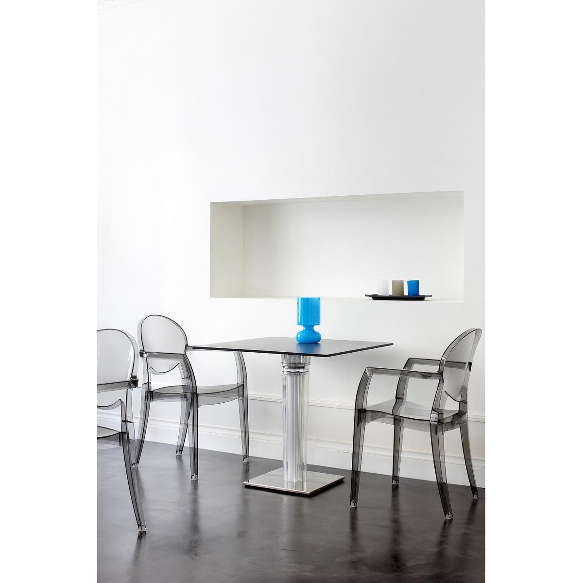 Chaise design empilable, IGLOO blanc, SCAB DESIGN