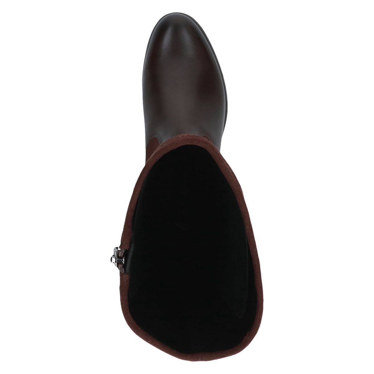Bottes talon bloc marron foncé combiné, CAPRICE