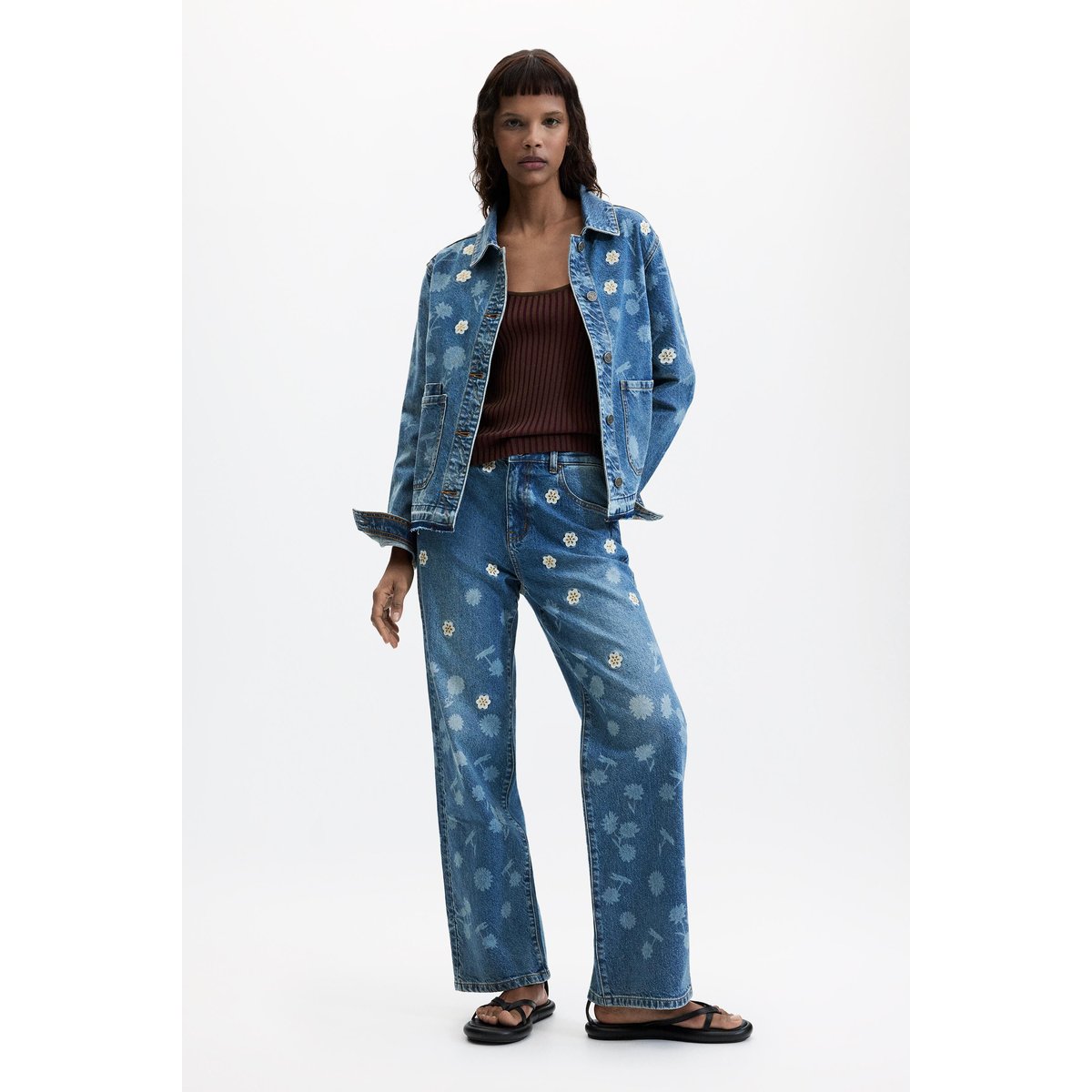 Veste en denim 100 % coton bleu clair, DESIGUAL