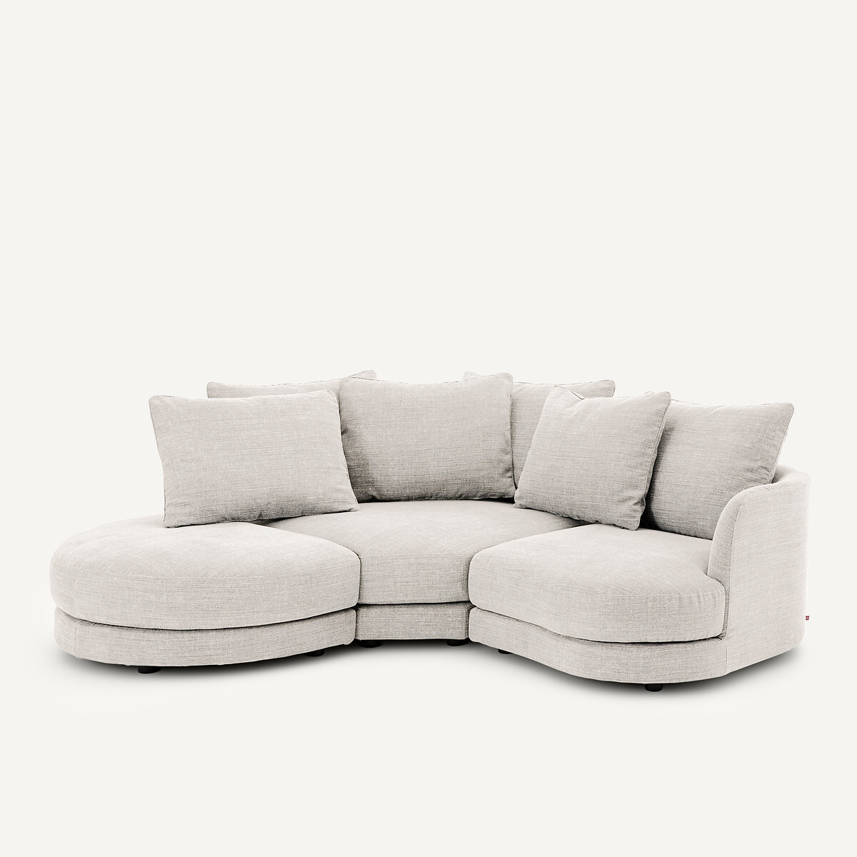 Modulaire voetensteun van katoen en linnen, TIBERIO beige   , AM.PM