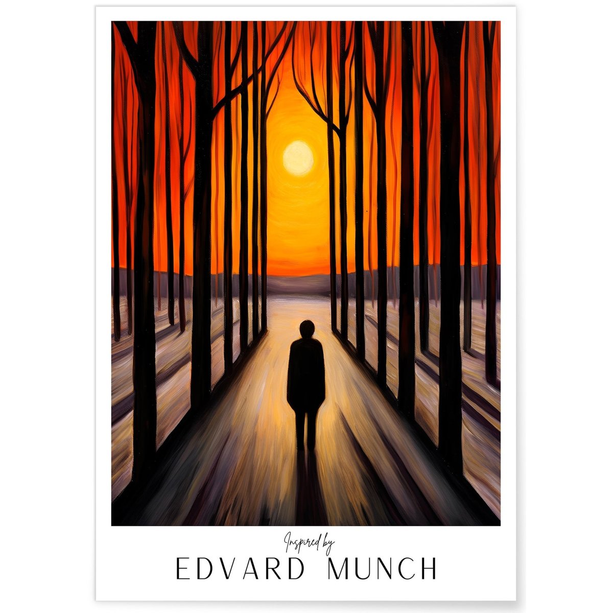 Affiche Edvard Munch n°13 blanc, L'AFFICHERIE
