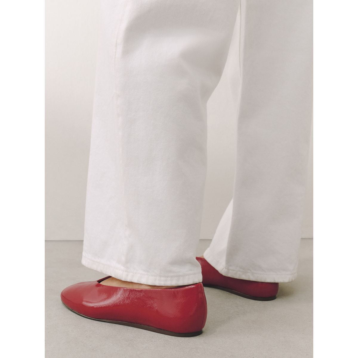 Ballerines à empeigne haute forever comfort® rouge, NEXT