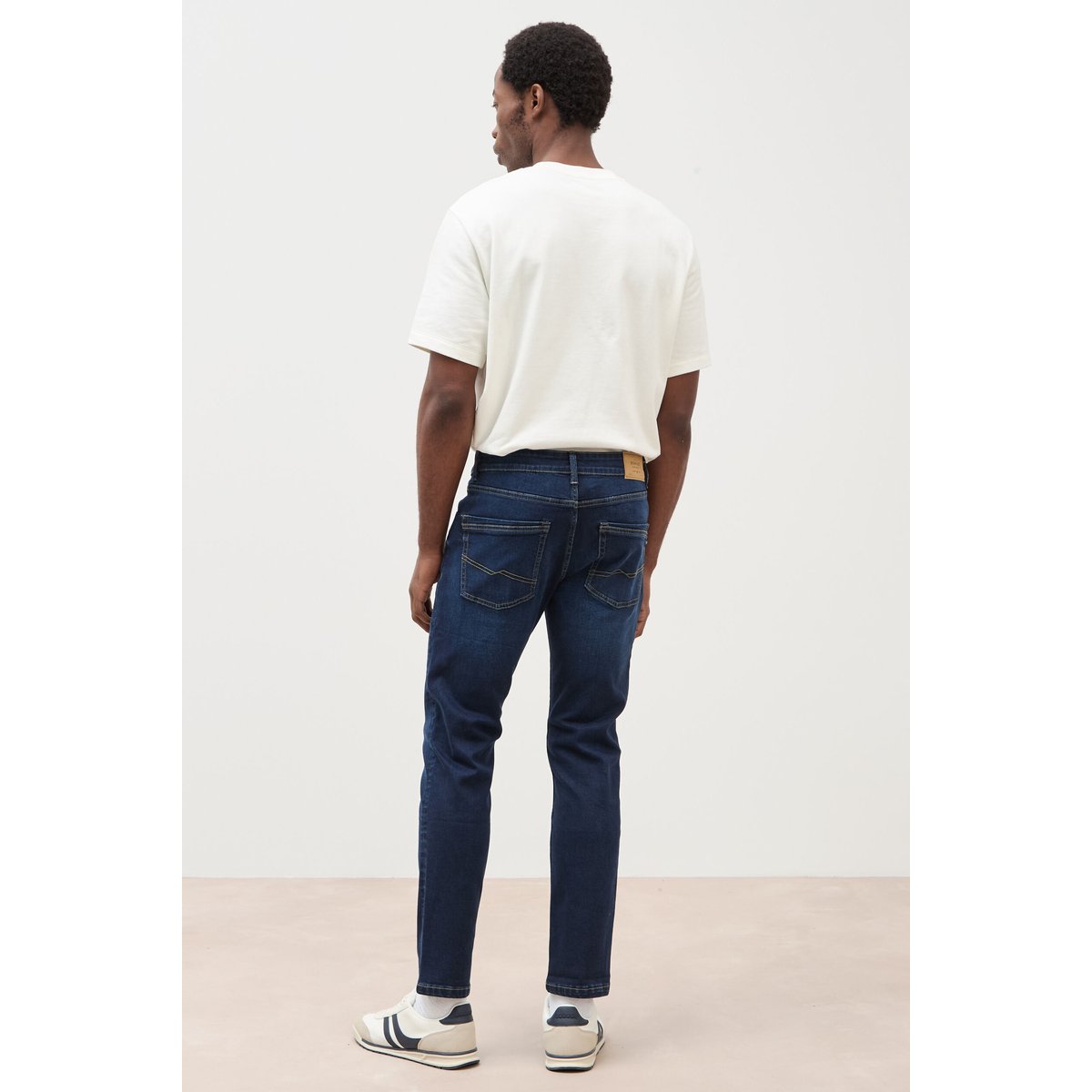 Jeans slim longueur 30 denim brut, BONOBO