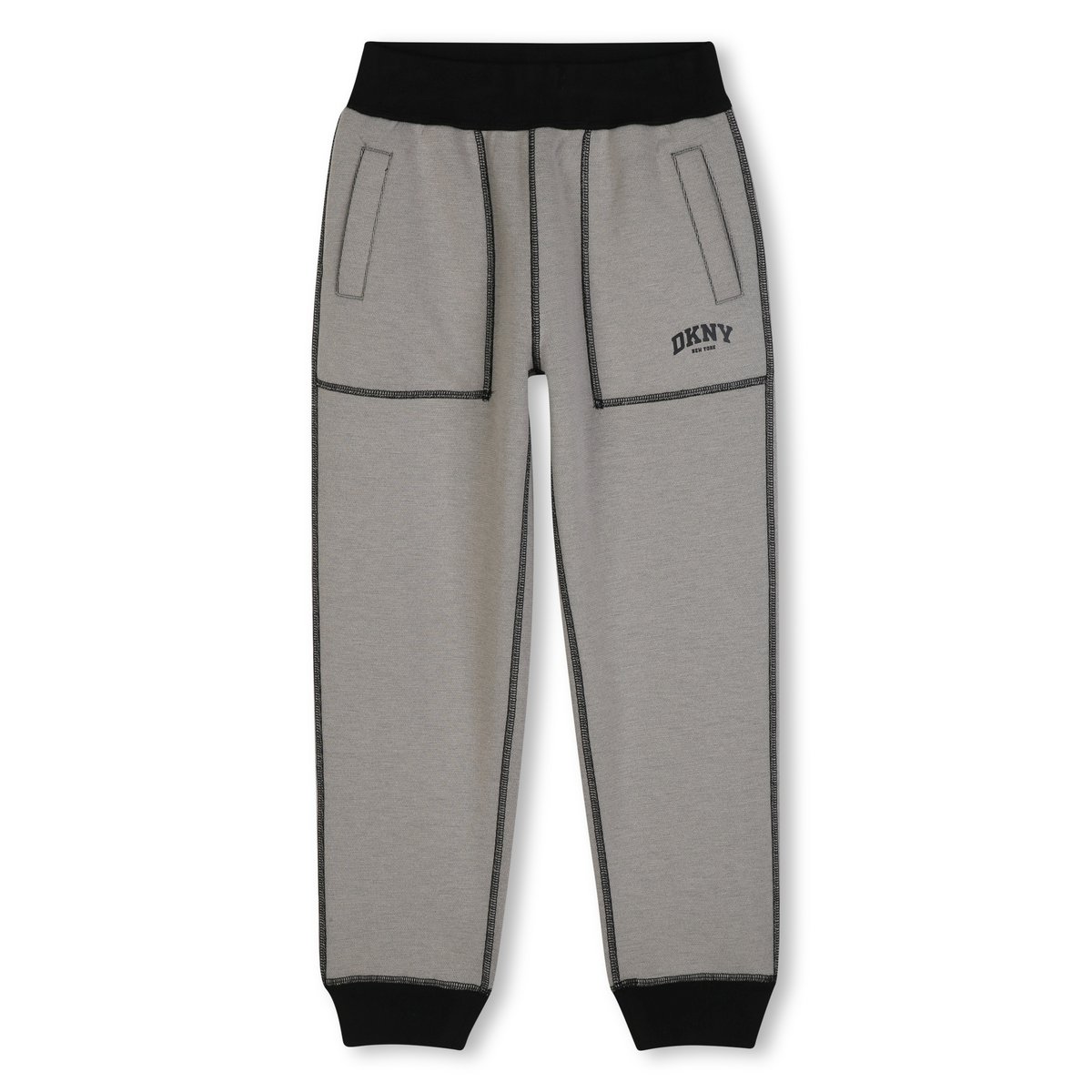 Pantalon réversible beige noir, DKNY