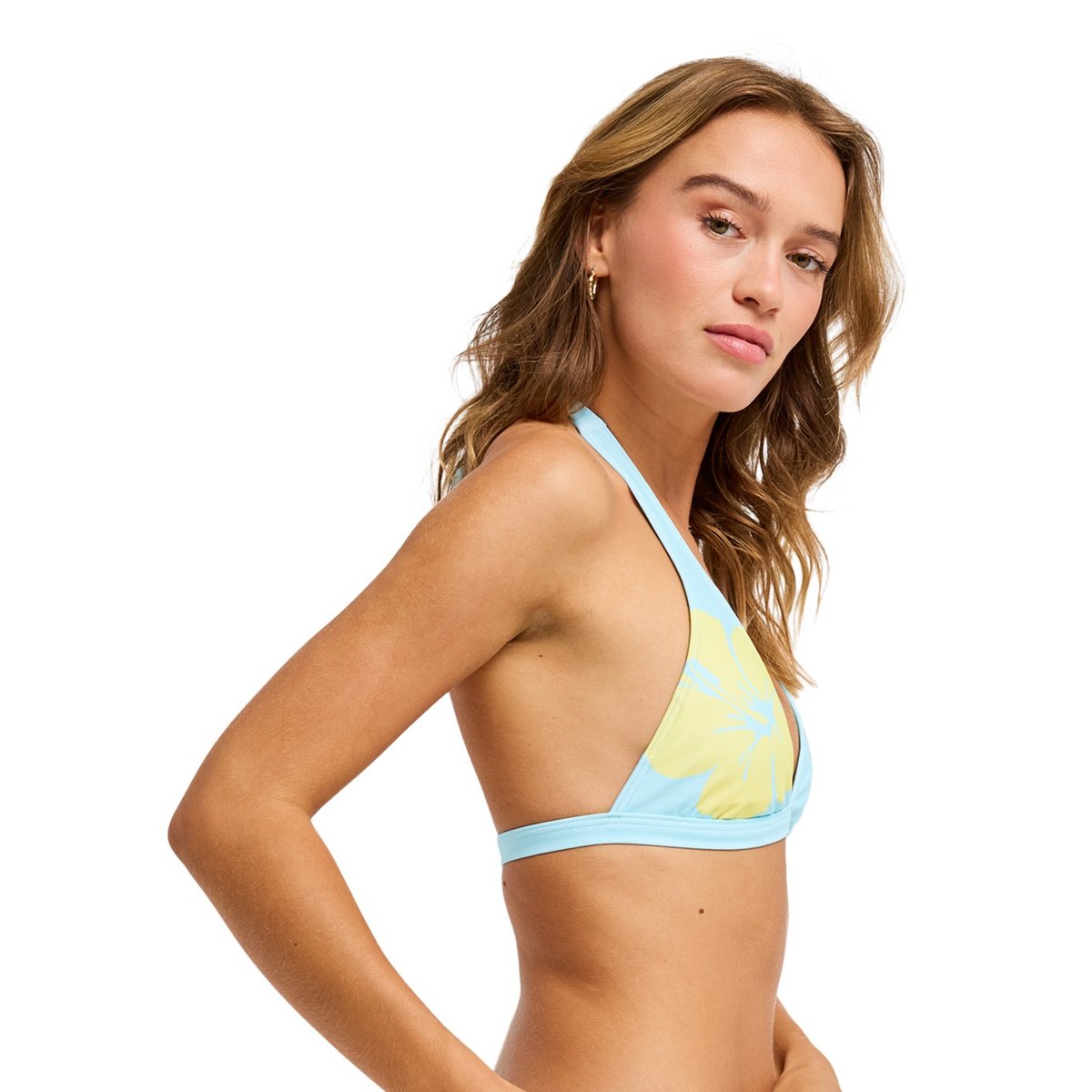 Haut de maillot de bain bikini triangle SUMMER SURF FIXED TRI HALTER. bleu tanager turquoise, ROXY