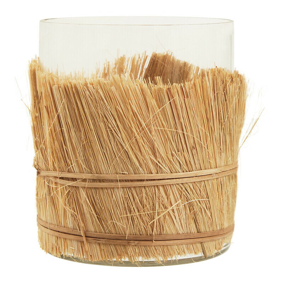 Medium Raffia Candle Holder in Natural natural, ÉDITÉ