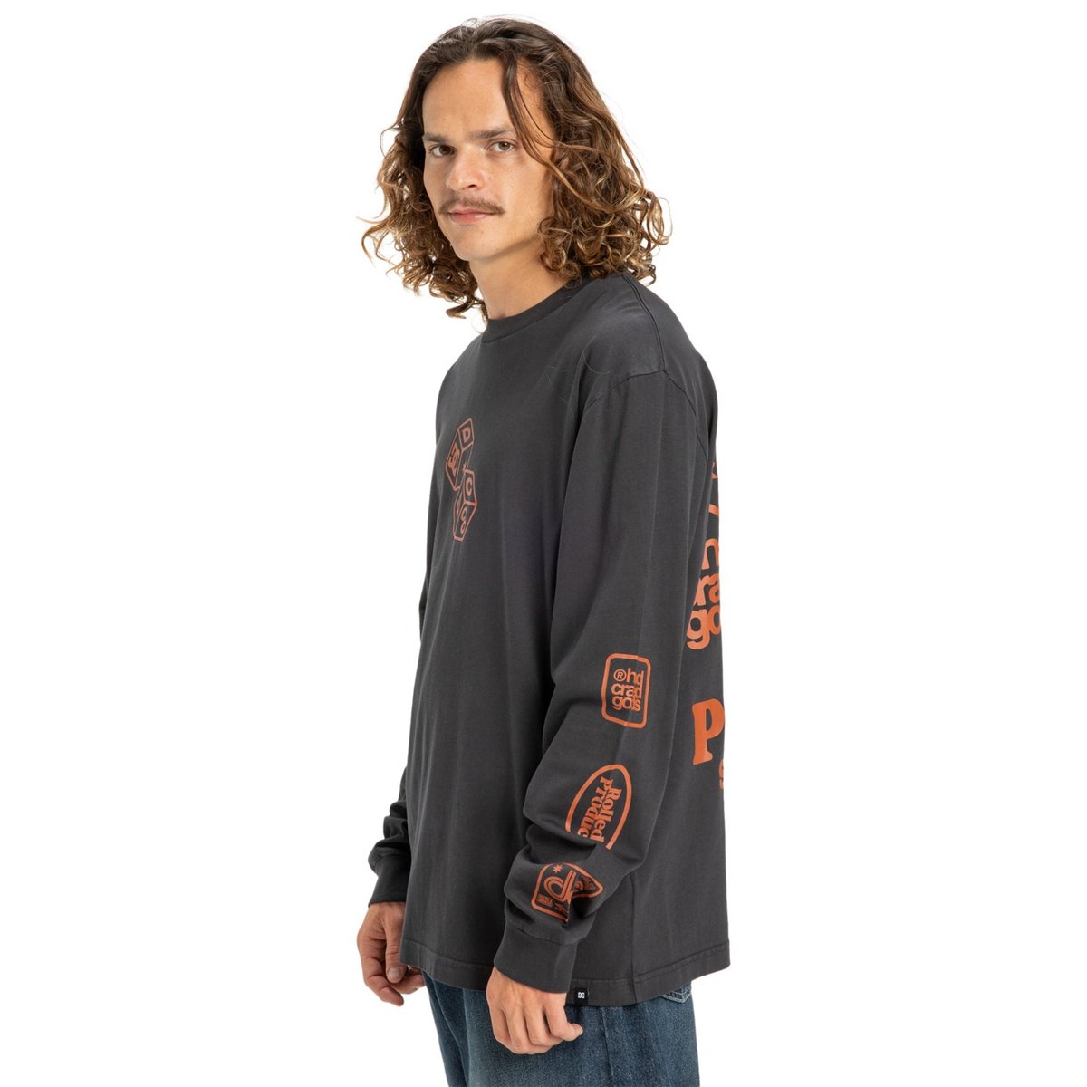 T-shirt manches longues HI ROLLING HLS. noir black, DC SHOES